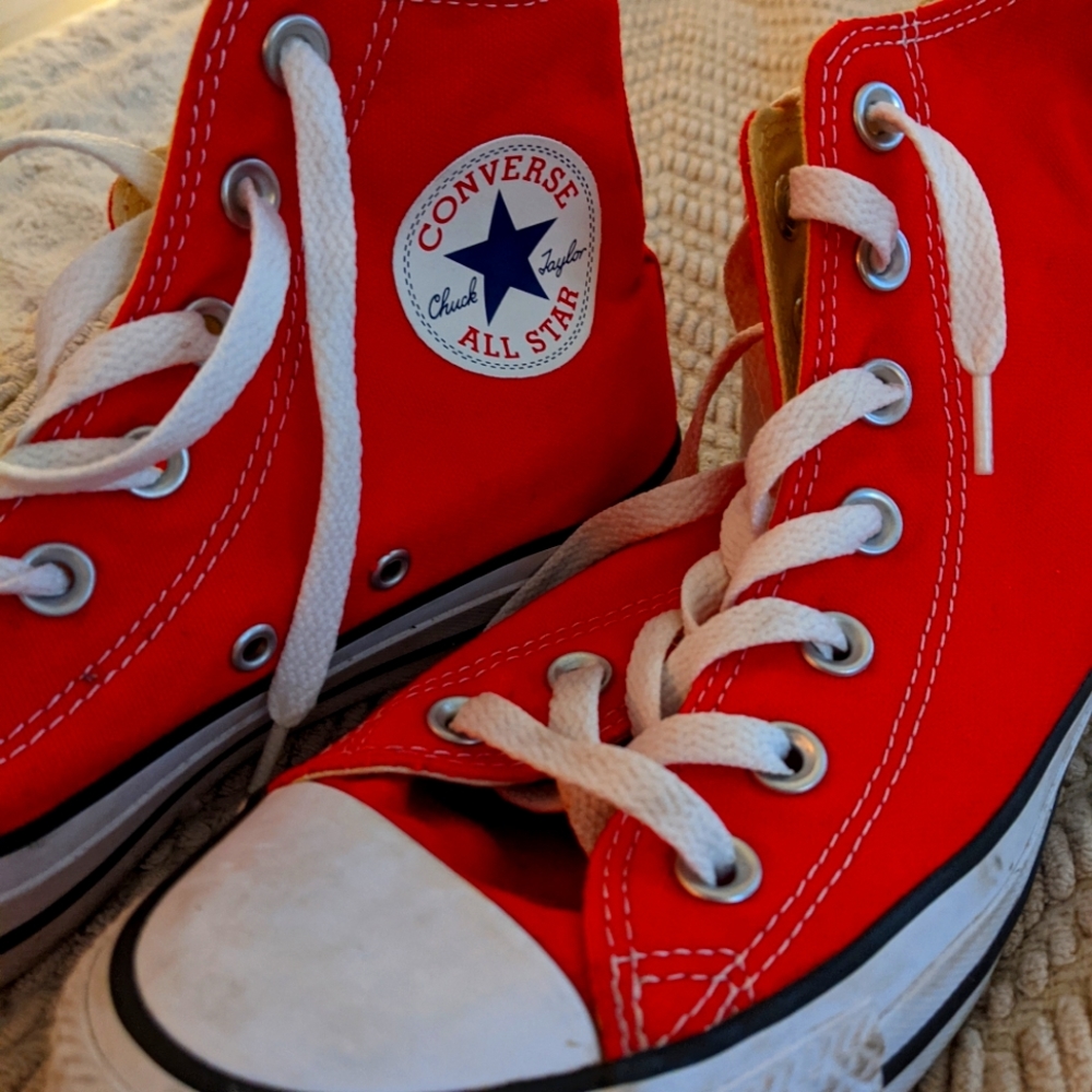 High Top Converse All Stars (size 7.5 women's)